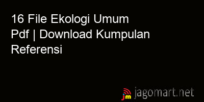 picture 16 File Ekologi Umum Pdf | Download Kumpulan Referensi
