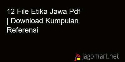 picture 12 File Etika Jawa Pdf | Download Kumpulan Referensi