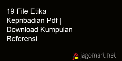 picture 19 File Etika Kepribadian Pdf | Download Kumpulan Referensi