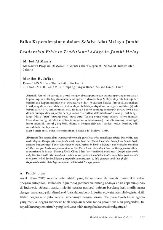 picture_Etika Pdf 62854 | 145458 Id Etika Kepemimpinan Dalam Seloko Adat Mel