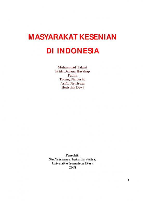 picture_Buku Masyarakat Dan Kesenian Indonesia