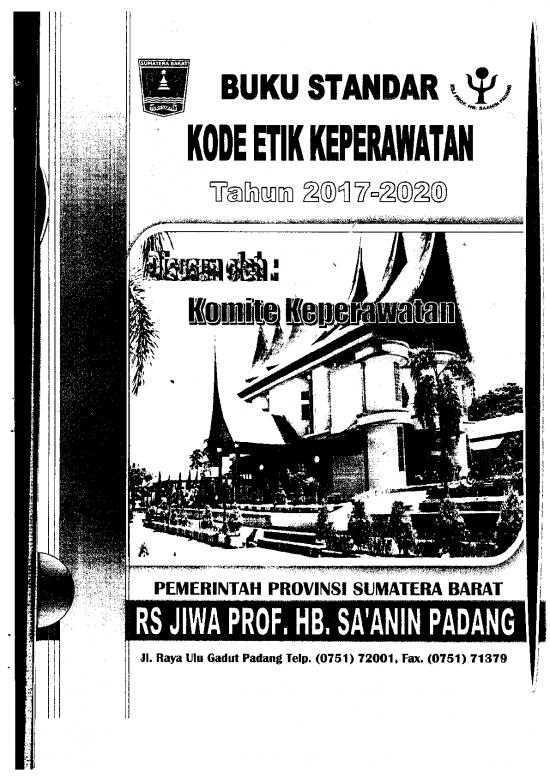 Kode Etik Pdf 63118 | Buku Standar Kode Etik Keperawatan