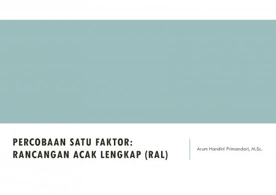 picture Rancangan Acak Lengkap Satu Faktor 61828 | Course 1 Rancangan Acak Lengkap picture Rancangan Acak Lengkap Satu Faktor 61828 | Course 1 Rancangan Acak Lengkap