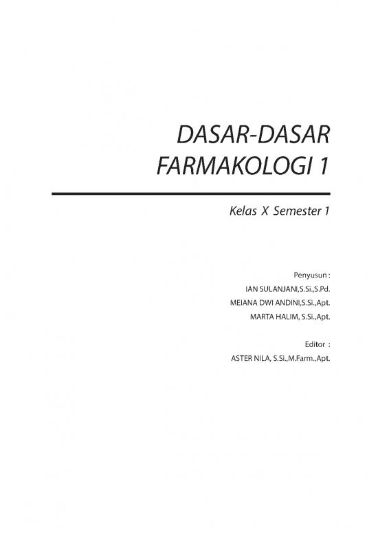 Dasar Dasar Farmakologi 1