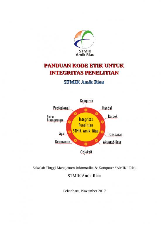 picture1_Kode Etik Penelitian 63124 | Dw 252926panduan Kode Etik Untuk Integritas Penelitian Stmik Amik Riau Opdf