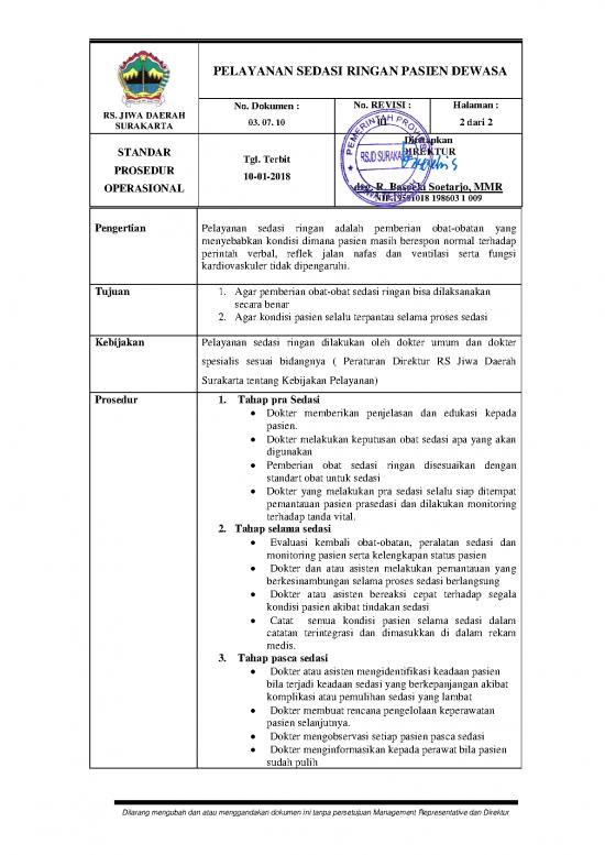picture Obat Sedasi 63419 | Elektromedik 10 Pelayanan Sedasi Ringan Pasien Dewasa