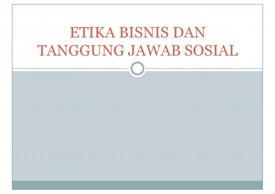 Etika Pdf 62752 | Etika Bisnis Dan Tanggung Jawab Sosial Organisasi Binis