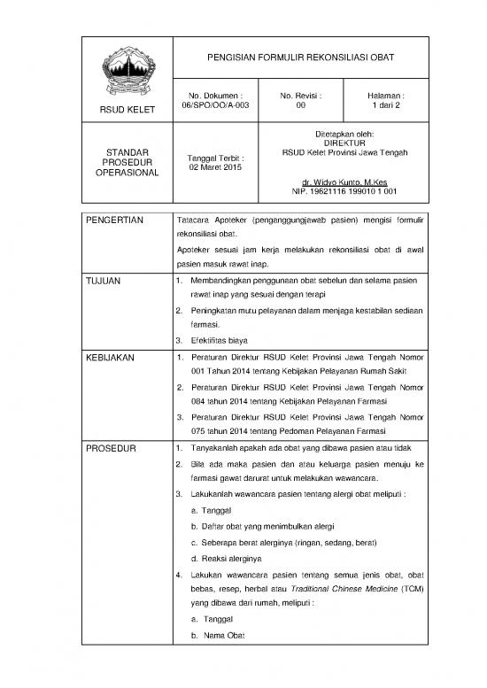 picture Rekonsiliasi Obat 63422 | Farmasi Spo Pengisian Formulir Rekonsiliasi Obat Oleh Apoteker 00