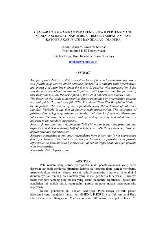 picture Diet Pdf 63566 | Gambaran Pola Makan Pada Penderita Hipertensi Yang Menjalani Rawat Inap Di Irna F Rsud Syarifah Ambami Rato Ebu Kabupaten Bangkalan   Madura