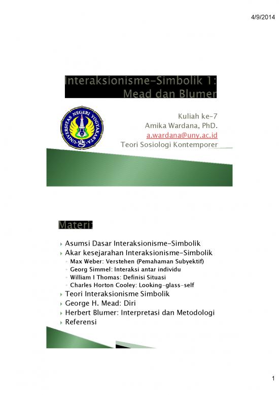 picture_Interaksi Individu Dengan Individu 63593 | Handout Kuliah 07 Interaksionisme Simbolik Mead Dan Blumer (tsk) (wardana)