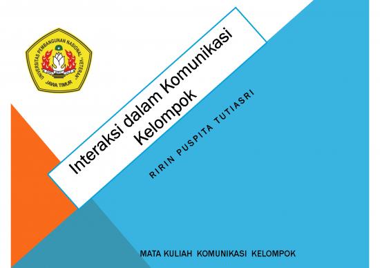 Interaksi Individu Dengan Individu 62439 Interaksi Dalam Komunikasi