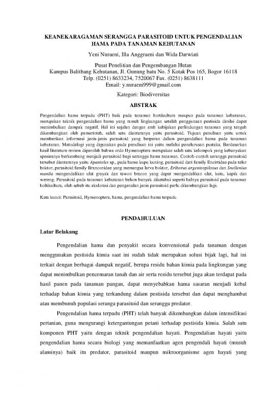 picture_Contoh Parasitoid 62070 | Keanekaragaman Serangga Parasitoid Untuk Pengendalian Hama Pada Tanaman Kehutanan Yeni Dkk Edit
