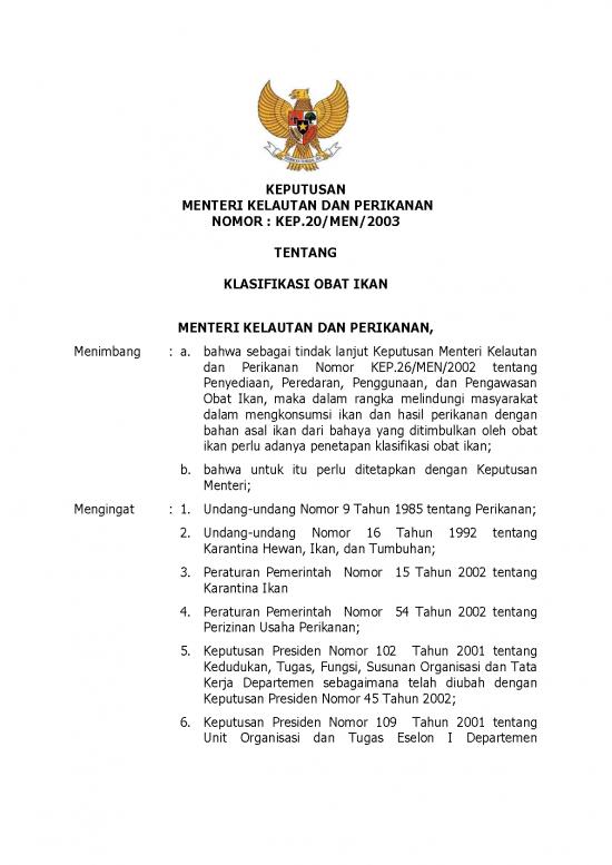picture_Kepmen 2003 20 Ttg Klasifikasi Obat Ikan