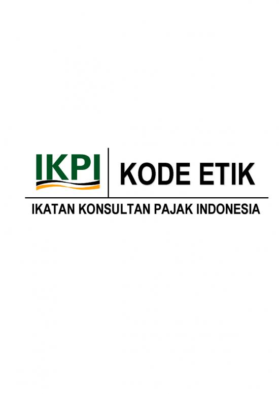 picture Etika Pdf 62788 | Kode Etik Ikpi Kongres Malang