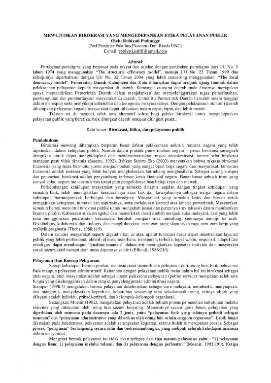 picture Etika Pdf 63056 | Mewujudkan Birokrasi Yang Mengedepankan Etika Pelayanan Publik