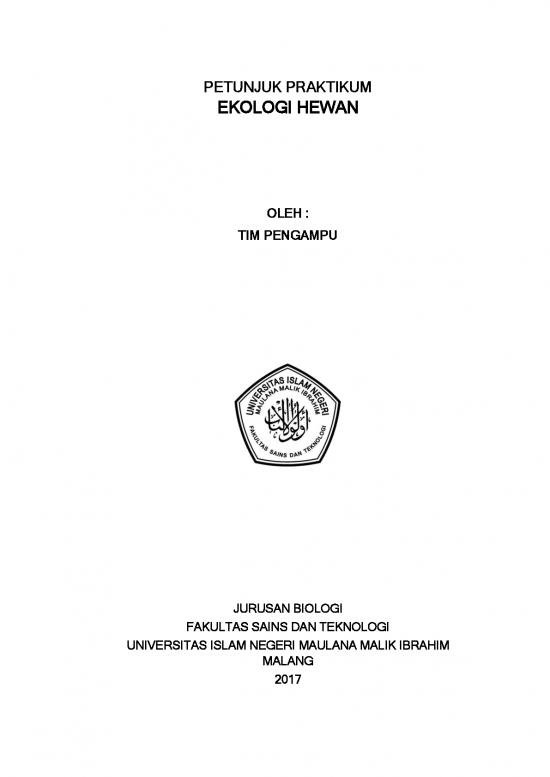 picture1_Ekologi Pdf 62020 | Petunjuk Praktikum Ekologi Hewan