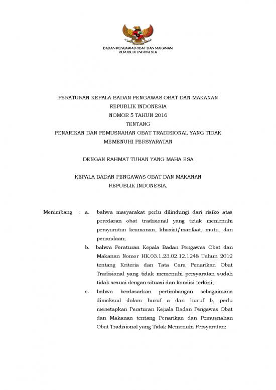 picture_Pkbpom Nomor 5 Tentang Penarikan Dan Pemusnahan Ot Yang Tidak Memenuhi Persyaratan