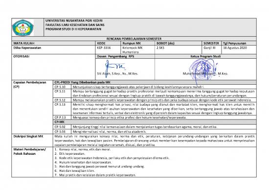 picture Etika Pdf 62810 | Rps Etika Keperawatan 1