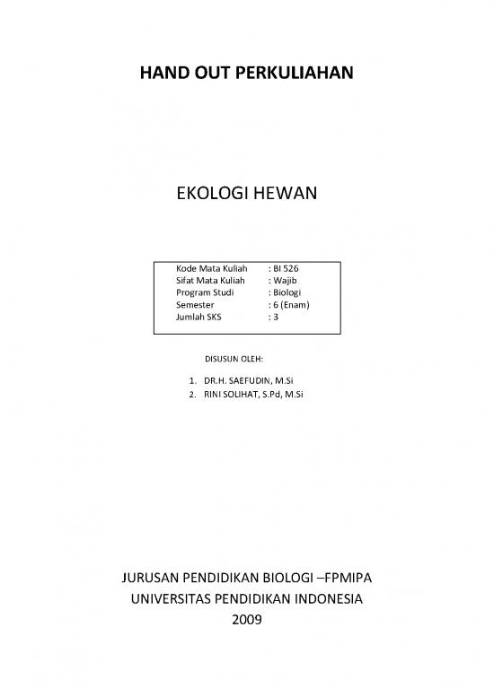 picture Ekologi Pdf 62110 | Sample Of Hand Out Animal Ecology