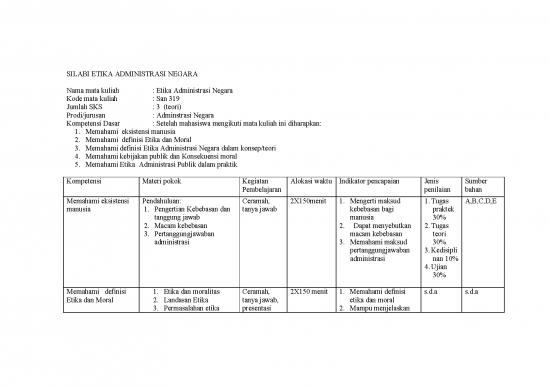 picture Etika Pdf 63185 | Silabi Etika Administrasi Negara, A Doc