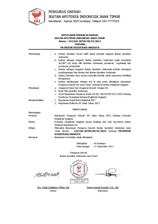 picture1_Kode Etik Apoteker Pdf 62777 | Sk Pd Iai 52 Tahun 2013 Prosedur Registrasi Anggota