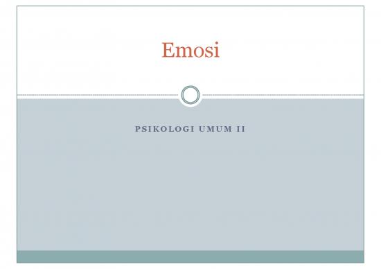 picture Perasaan Dan Emosi Dalam Psikologi Pdf 63937 | Slide Psi 103 Psikologi Umum Ii Emosi