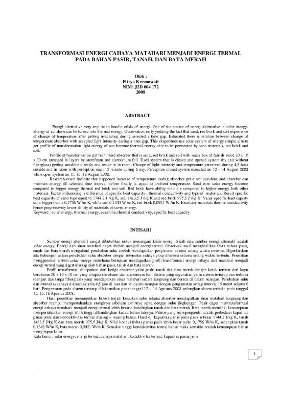 picture_Transformasi 64143 | Transformasi Energi Cahaya Matahari Menjadi Energi Termal Pada Bahan Pasir, Tanah, Dan Bata Merah