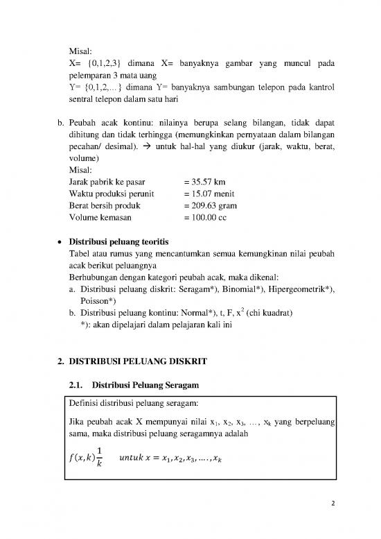 Peubah Acak 61998 | Distribusi Peluang Teoritis 3