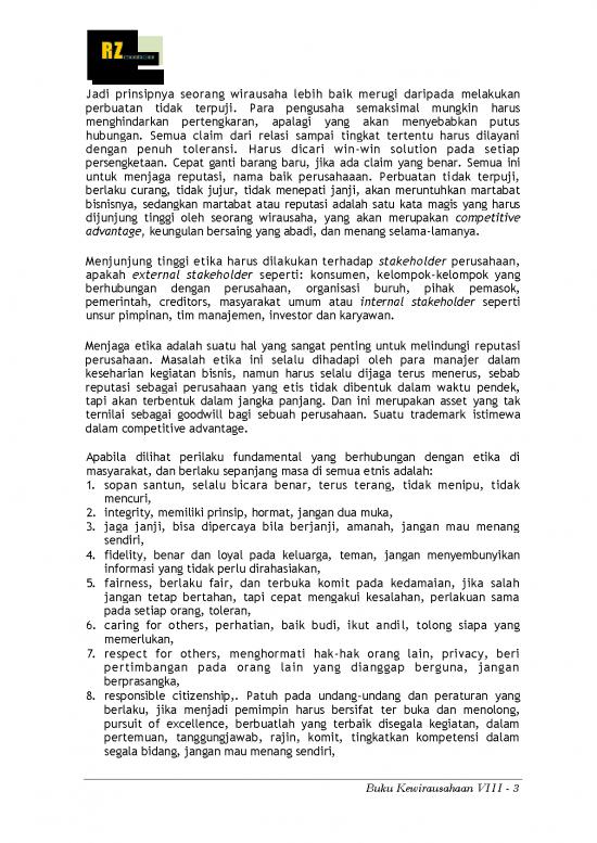 Etika Pdf 63121 | Bab 8 Etika Wirausaha