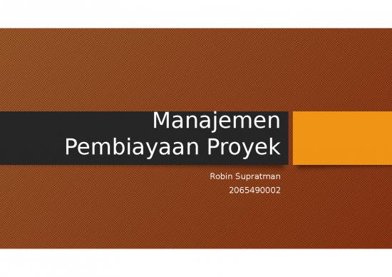 picture Ppt Manajemen Keuangan 64571 | 0120 2 Manajemen Pembiayaan Proyek