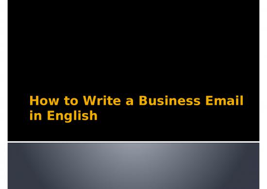 picture Ppt On Email Etiquette 65736 | 12 October How To Write A Business Email In English