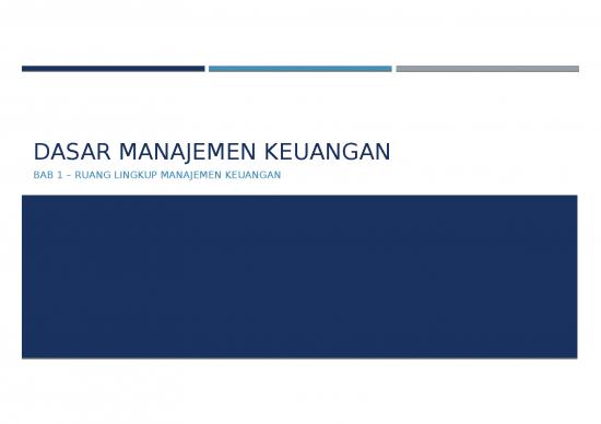 Ppt Manajemen Keuangan 64254 1 Ruang Lingkup Manajemen Keuangan 4202