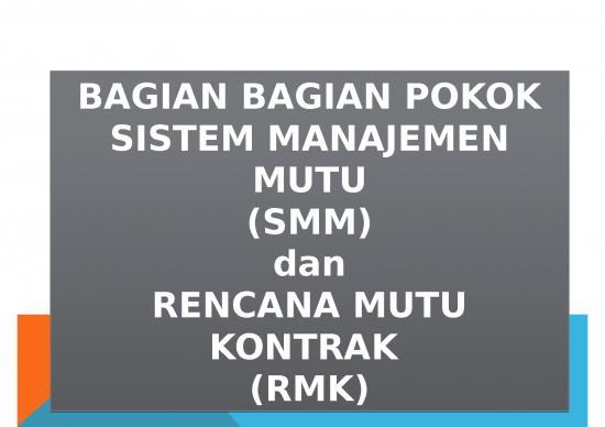 picture Power Point Manajemen 64244 | 44130 Bagian 1 Pokok Smm Dan Rmk
