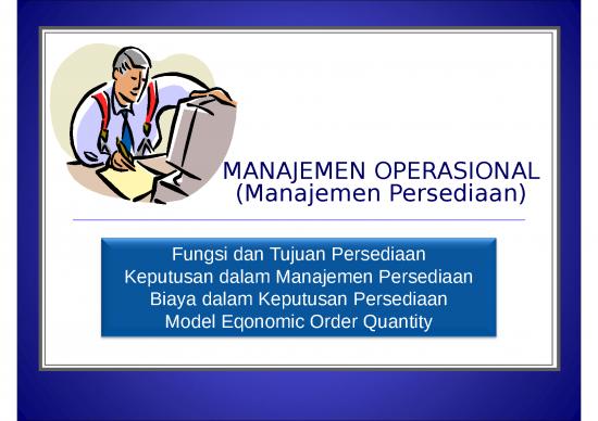 Manajemen Persediaan Ppt 64354 | 5 Manajemen Persediaan