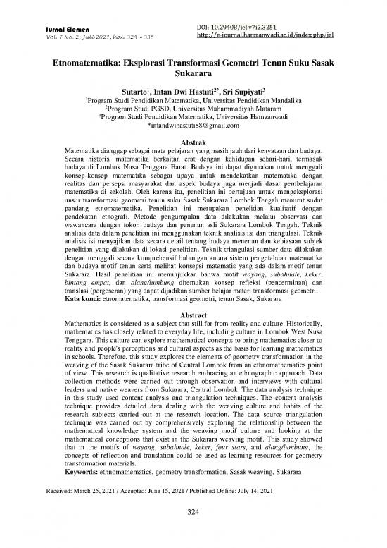 picture Transformasi 65006 | 8) Artikel Etnomatematika Tenun Suku Sasak