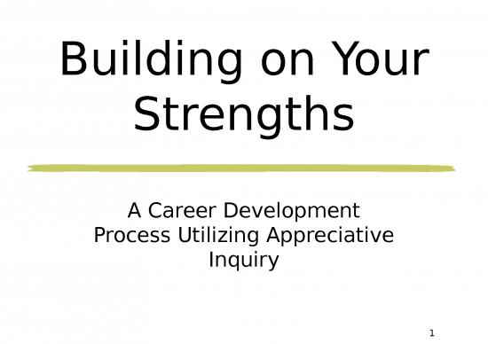 picture Introduction Slides For Ppt 65672 | A Strengths Based Approach To Career Development Using Appreciative Inquiry 2018