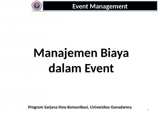 picture Manajemen Persediaan Ppt 64923 | Bab 7   Manajemen Biaya Dalam Event