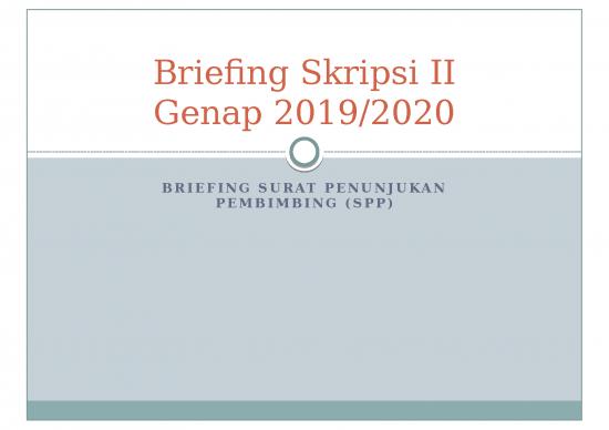 picture Contoh Power Point Skripsi 64661 | Briefing Pembimbing Genap 2019 2020
