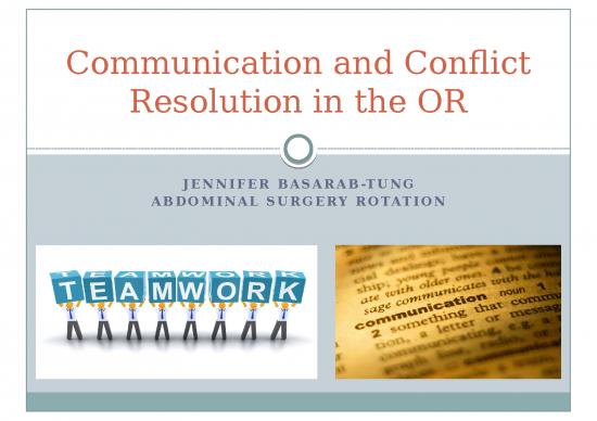 picture Communication Ppt 65766 | Communication And Conflict Resolution In The Or Revised