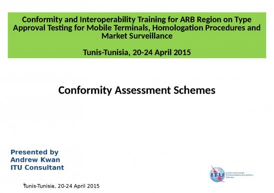 picture Powerpoint Iso 64886 | Conformity Assessment Schemes Kwan Tunis