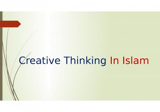 picture Creative Thinking Ppt 65838 | Creative Thinking In Islam