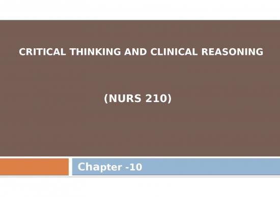 picture1_Nursing Process Ppt 66580 | Criticial Thinking And Clinical Reasoning
