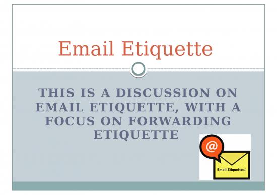picture_Ppt On Email Etiquette 65858 | Email Day 5 Forwarding Etiquette