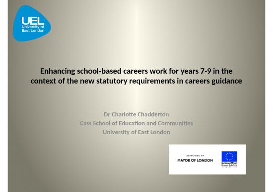 picture Career Ppt 66181 | Enhancing School Based Careers Work For Years 7 9