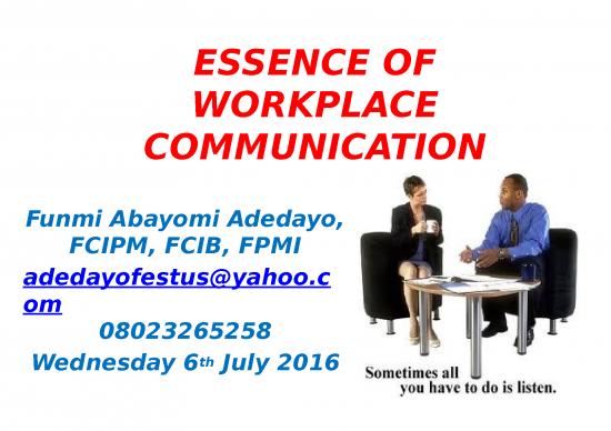 picture_Communication Ppt 65595 | Essence Of Workplace Communication