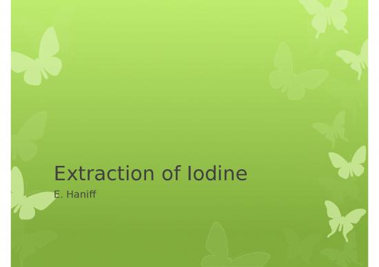 picture_Extraction Of Iodine And Sublimation