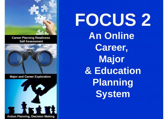 picture Career Ppt 66301 | Focus 2 Student Orientation Powerpoint