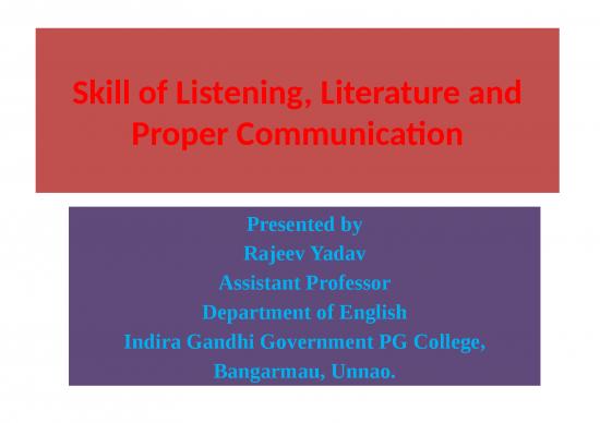 picture1_Communication Ppt 65824 | Literature, Listening And Communication
