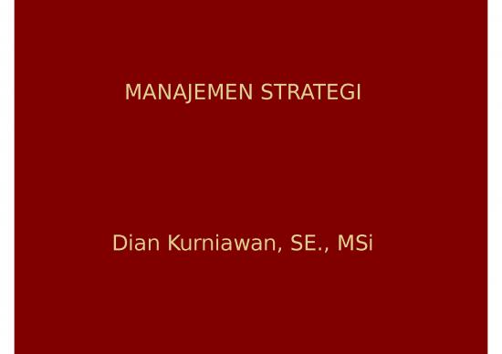 picture_Power Point Manajemen 65122 | Materi 1 Manajemen Strategi