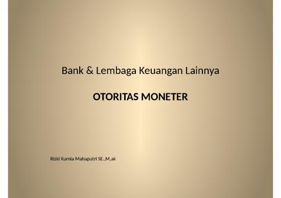 picture Kebijakan Moneter Ppt 64818 | Materi 4